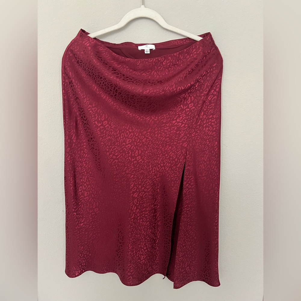 Socialite Deep Red Pencil Skirt